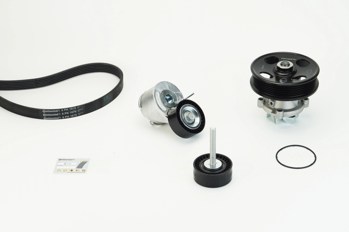 Water Pump + V-ribbed Belt Kit